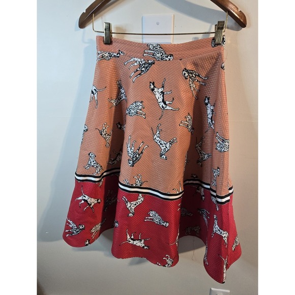 Hutch Dresses & Skirts - HUTCH‎ Anthropologie Sporty Dalmation Skirt Full A-Line Orange Red Size 2